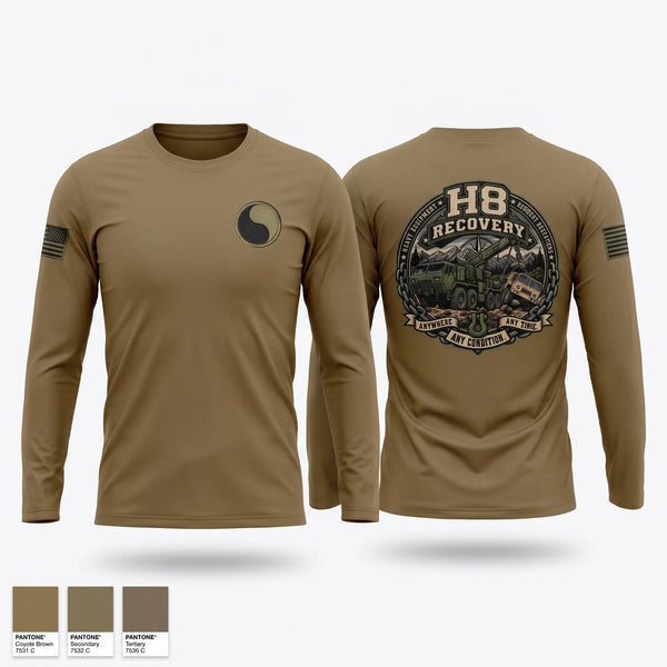 Long Sleeve Performance Shirt, H8 Recovery, Army, Teamtime, Team time, sublimation, custom sports apparel, team uniforms, spirit wear, spiritwear, sports uniforms, custom shirts, team store, custom team store, fundraiser sports, apparel fundraiser