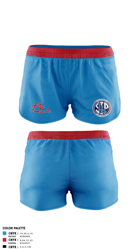 Womens Shorts, Lady Legends, Softball, Teamtime, Team time, sublimation, custom sports apparel, team uniforms, spirit wear, spiritwear, sports uniforms, custom shirts, team store, custom team store, fundraiser sports, apparel fundraiser