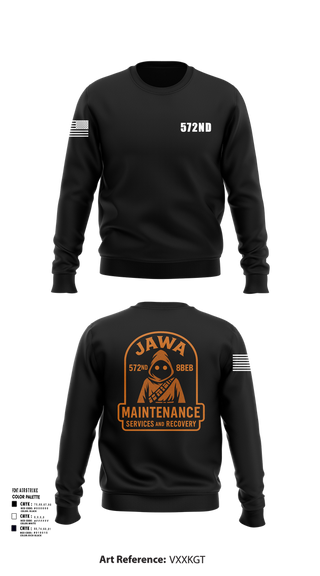 Crew Neck Sweatshirt, 572nd, , Teamtime, Team time, sublimation, custom sports apparel, team uniforms, spirit wear, spiritwear, sports uniforms, custom shirts, team store, custom team store, fundraiser sports, apparel fundraiser