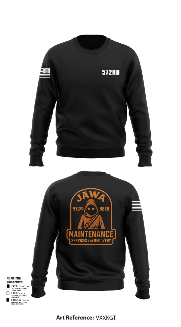 Crew Neck Sweatshirt, 572nd, , Teamtime, Team time, sublimation, custom sports apparel, team uniforms, spirit wear, spiritwear, sports uniforms, custom shirts, team store, custom team store, fundraiser sports, apparel fundraiser
