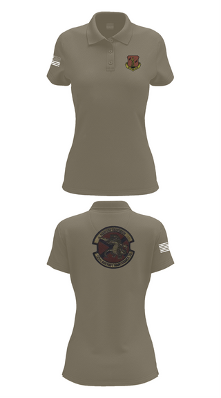 Womens Short Sleeve Performance Polo, 125th Tactical Aircraft Maintenance SQ, , Teamtime, Team time, sublimation, custom sports apparel, team uniforms, spirit wear, spiritwear, sports uniforms, custom shirts, team store, custom team store, fundraiser sports, apparel fundraiser
