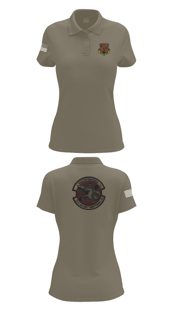 Womens Short Sleeve Performance Polo, 125th Tactical Aircraft Maintenance SQ, , Teamtime, Team time, sublimation, custom sports apparel, team uniforms, spirit wear, spiritwear, sports uniforms, custom shirts, team store, custom team store, fundraiser sports, apparel fundraiser