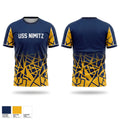 USS NIMITZ Soft Poly Tee Cotton Like Feel - 1