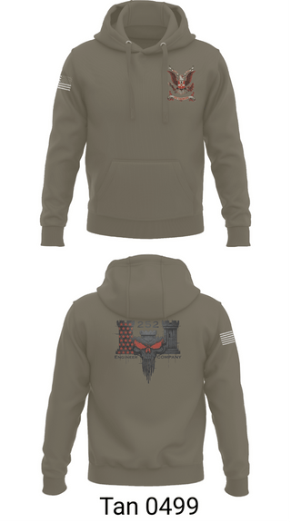 Hoodie, 252 ENG CO, National Guard, Teamtime, Team time, sublimation, custom sports apparel, team uniforms, spirit wear, spiritwear, sports uniforms, custom shirts, team store, custom team store, fundraiser sports, apparel fundraiser