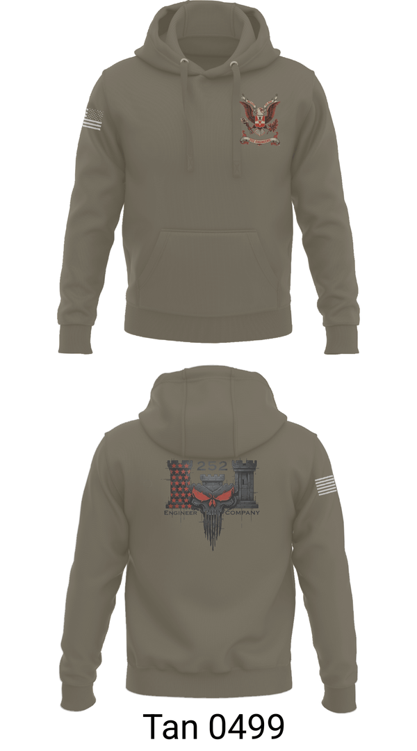 Hoodie, 252 ENG CO, National Guard, Teamtime, Team time, sublimation, custom sports apparel, team uniforms, spirit wear, spiritwear, sports uniforms, custom shirts, team store, custom team store, fundraiser sports, apparel fundraiser