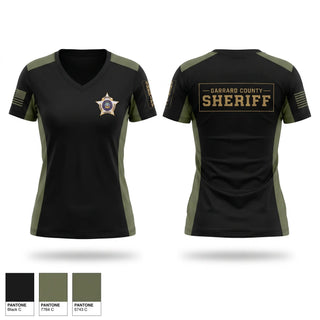 Womens Short Sleeve Vneck Shirt, Garrard County Sheriff, Police, Teamtime, Team time, sublimation, custom sports apparel, team uniforms, spirit wear, spiritwear, sports uniforms, custom shirts, team store, custom team store, fundraiser sports, apparel fundraiser