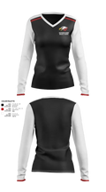 Southern Boone Middle School Volleyball 95000059 Women's Long Sleeve V-neck Shirt - 21