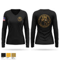 Crime Suppression Unit Women's Long Sleeve V-neck Shirt - 1