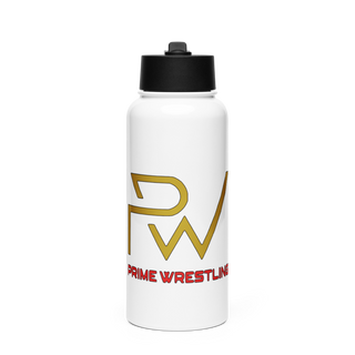 Prime Wrestling Stainless Steel Water Bottle with a Straw Lid