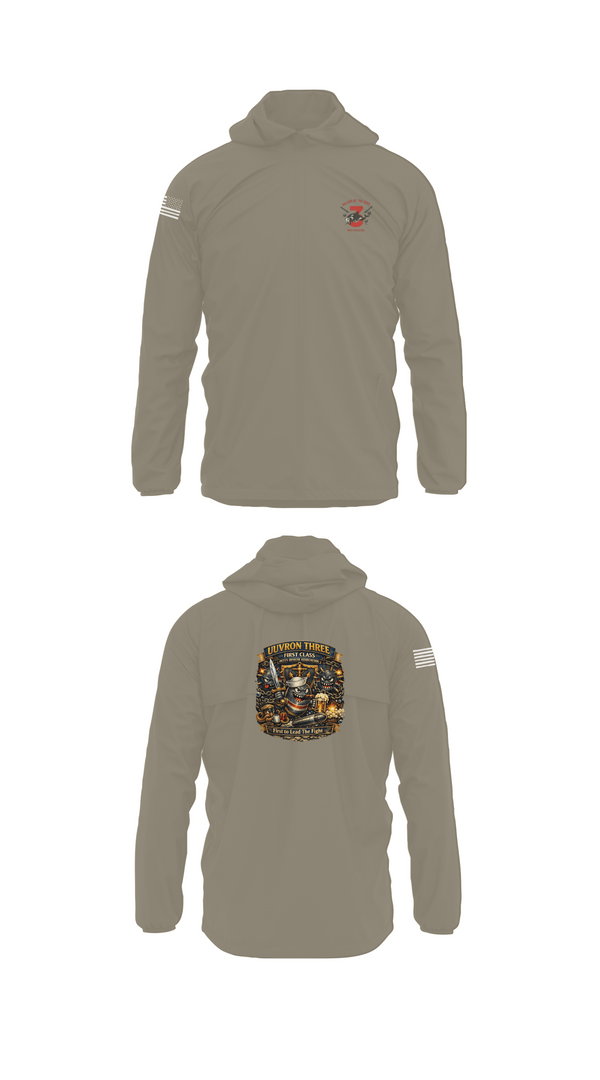 Windbreaker, UUVRON THREE FCPOA, Navy, Teamtime, Team time, sublimation, custom sports apparel, team uniforms, spirit wear, spiritwear, sports uniforms, custom shirts, team store, custom team store, fundraiser sports, apparel fundraiser