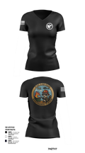 D Co 3-82 GSAB Maintenance Platoon 61791905 Women's Short Sleeve V-neck Shirt - 103