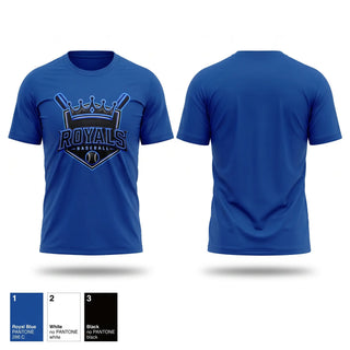 Short Sleeve Performance Shirt, Royals, Baseball, Teamtime, Team time, sublimation, custom sports apparel, team uniforms, spirit wear, spiritwear, sports uniforms, custom shirts, team store, custom team store, fundraiser sports, apparel fundraiser