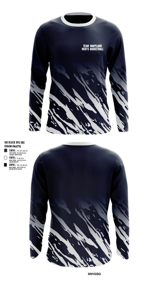 Long Sleeve Performance Shirt, Team Maryland, Men's Basketball, Teamtime, Team time, sublimation, custom sports apparel, team uniforms, spirit wear, spiritwear, sports uniforms, custom shirts, team store, custom team store, fundraiser sports, apparel fundraiser