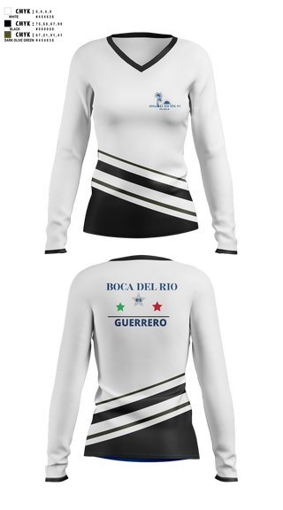 Womens Long Sleeve Vneck Shirt, Playa Boca del Rio Gro.Mx, Golf, Teamtime, Team time, sublimation, custom sports apparel, team uniforms, spirit wear, spiritwear, sports uniforms, custom shirts, team store, custom team store, fundraiser sports, apparel fundraiser