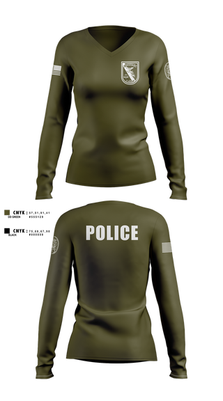 Womens Long Sleeve Vneck Shirt, Astatula Police Department, , Teamtime, Team time, sublimation, custom sports apparel, team uniforms, spirit wear, spiritwear, sports uniforms, custom shirts, team store, custom team store, fundraiser sports, apparel fundraiser