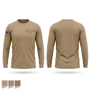 Long Sleeve Performance Shirt, Cass County Sheriff's Office K9 Unit, Police, Teamtime, Team time, sublimation, custom sports apparel, team uniforms, spirit wear, spiritwear, sports uniforms, custom shirts, team store, custom team store, fundraiser sports, apparel fundraiser