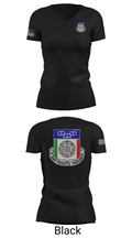 244th QUARTERMASTER BATTALION 79599381 Women's Short Sleeve V-neck Shirt - 24