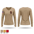 2-198 Women's Long Sleeve V-neck Shirt - 1
