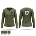 575th TC ETOE Women's Long Sleeve V-neck Shirt - 1