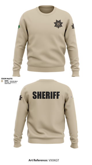 Crew Neck Sweatshirt, KCSO, Police, Teamtime, Team time, sublimation, custom sports apparel, team uniforms, spirit wear, spiritwear, sports uniforms, custom shirts, team store, custom team store, fundraiser sports, apparel fundraiser