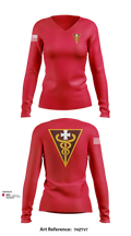 3D THEATER MEDICAL COMMAND 14799833 Women's Long Sleeve V-neck Shirt - 103