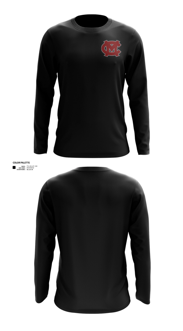 Long Sleeve Performance Shirt, Mid-Carolina High School, Women's Basketball, Teamtime, Team time, sublimation, custom sports apparel, team uniforms, spirit wear, spiritwear, sports uniforms, custom shirts, team store, custom team store, fundraiser sports, apparel fundraiser