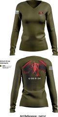 G co 2-14 74845469 Women's Long Sleeve V-neck Shirt - 251