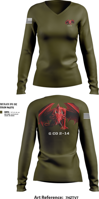 Womens Long Sleeve Vneck Shirt, G co 2-14, , Teamtime, Team time, sublimation, custom sports apparel, team uniforms, spirit wear, spiritwear, sports uniforms, custom shirts, team store, custom team store, fundraiser sports, apparel fundraiser