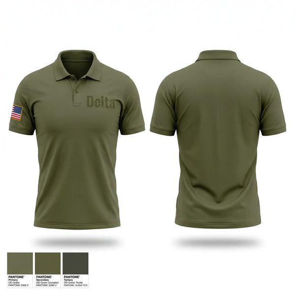 Short Sleeve Performance Polo, Delta, Air Force, Teamtime, Team time, sublimation, custom sports apparel, team uniforms, spirit wear, spiritwear, sports uniforms, custom shirts, team store, custom team store, fundraiser sports, apparel fundraiser