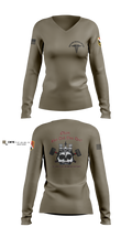 205th HHC MEDICAL SECTION 83176220 Women's Long Sleeve V-neck Shirt - 2