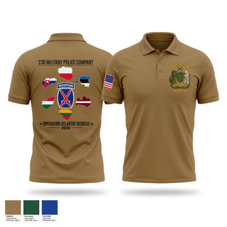 Short Sleeve Performance Polo, 23D Military Police Company Deployment 2026, Army, Teamtime, Team time, sublimation, custom sports apparel, team uniforms, spirit wear, spiritwear, sports uniforms, custom shirts, team store, custom team store, fundraiser sports, apparel fundraiser