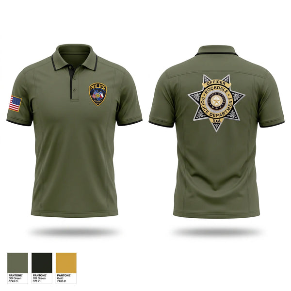Short Sleeve Performance Polo, Rockdale Police Department, Police, Teamtime, Team time, sublimation, custom sports apparel, team uniforms, spirit wear, spiritwear, sports uniforms, custom shirts, team store, custom team store, fundraiser sports, apparel fundraiser