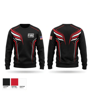 Crew Neck Sweatshirt, Jefferson Fire Department, Fire Department, Teamtime, Team time, sublimation, custom sports apparel, team uniforms, spirit wear, spiritwear, sports uniforms, custom shirts, team store, custom team store, fundraiser sports, apparel fundraiser