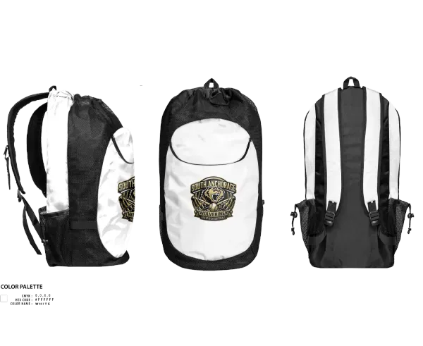 Gear Bag, South Anchorage Softball, Softball, Teamtime, Team time, sublimation, custom sports apparel, team uniforms, spirit wear, spiritwear, sports uniforms, custom shirts, team store, custom team store, fundraiser sports, apparel fundraiser