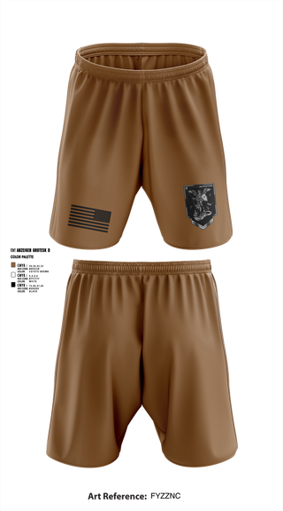 Athletic Shorts With Pockets, 1-222 Aviaition Regiment, Army, Teamtime, Team time, sublimation, custom sports apparel, team uniforms, spirit wear, spiritwear, sports uniforms, custom shirts, team store, custom team store, fundraiser sports, apparel fundraiser
