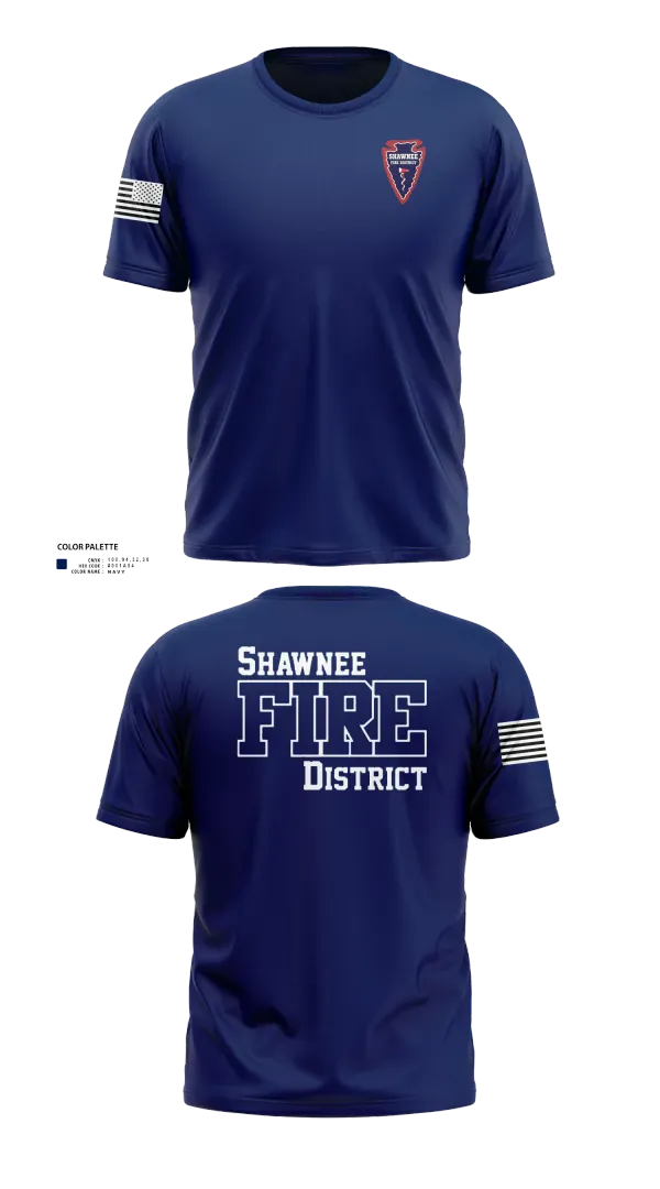 Shawnee Fire District 96623811 Old School Cotton Feel Shirt - 2