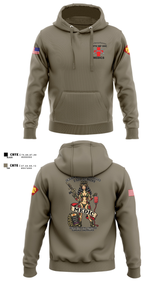 Hoodie, 179 HHC Medics, National Guard, Teamtime, Team time, sublimation, custom sports apparel, team uniforms, spirit wear, spiritwear, sports uniforms, custom shirts, team store, custom team store, fundraiser sports, apparel fundraiser