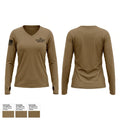 1-178 Field Artillery Battalion 9473960 Women's Long Sleeve V-neck Shirt - 1