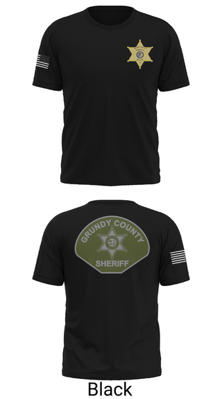 Old School Cotton Feel Shirt, Grundy County Sheriff's Department, Police, Teamtime, Team time, sublimation, custom sports apparel, team uniforms, spirit wear, spiritwear, sports uniforms, custom shirts, team store, custom team store, fundraiser sports, apparel fundraiser