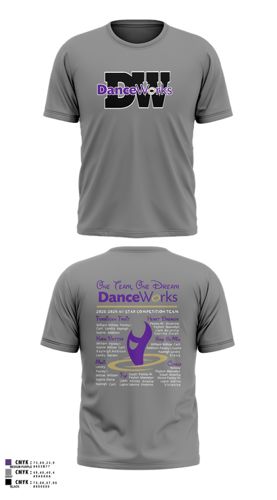 Danceworks 76042035 Short Sleeve Performance Shirt - 11