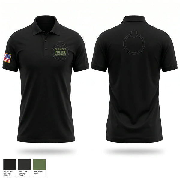 Short Sleeve Performance Polo, Fairmont Police Department, Police, Teamtime, Team time, sublimation, custom sports apparel, team uniforms, spirit wear, spiritwear, sports uniforms, custom shirts, team store, custom team store, fundraiser sports, apparel fundraiser