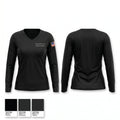 Fincastle Fire Department Women's Long Sleeve V-neck Shirt - 1