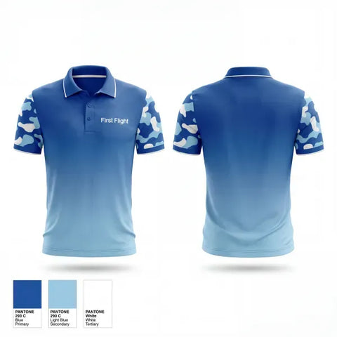 Short Sleeve Performance Polo, First Flight, Men's Lacrosse, Teamtime, Team time, sublimation, custom sports apparel, team uniforms, spirit wear, spiritwear, sports uniforms, custom shirts, team store, custom team store, fundraiser sports, apparel fundraiser
