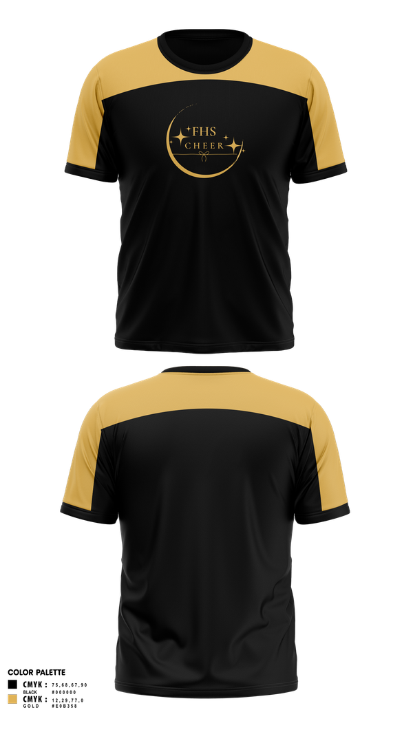 Short Sleeve Performance Shirt, Fredericktown High School Cheerleading, Cheer, Teamtime, Team time, sublimation, custom sports apparel, team uniforms, spirit wear, spiritwear, sports uniforms, custom shirts, team store, custom team store, fundraiser sports, apparel fundraiser