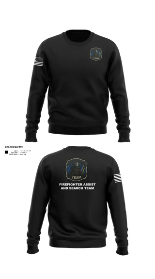 Crew Neck Sweatshirt, District 3 Fast, Fire Department, Teamtime, Team time, sublimation, custom sports apparel, team uniforms, spirit wear, spiritwear, sports uniforms, custom shirts, team store, custom team store, fundraiser sports, apparel fundraiser