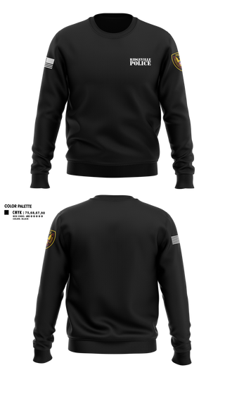 Crew Neck Sweatshirt, Ridgeville Police, Police, Teamtime, Team time, sublimation, custom sports apparel, team uniforms, spirit wear, spiritwear, sports uniforms, custom shirts, team store, custom team store, fundraiser sports, apparel fundraiser