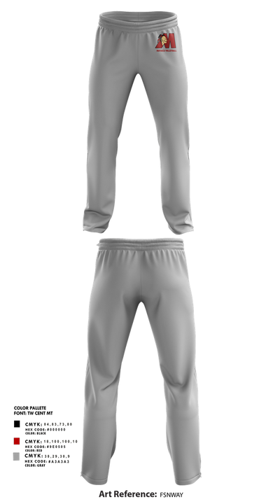 Matoaca High School Volleyball 72372145 Sweatpants - 4