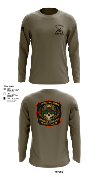 Long Sleeve Performance Shirt, Operation River Wall, Coast Guard, Teamtime, Team time, sublimation, custom sports apparel, team uniforms, spirit wear, spiritwear, sports uniforms, custom shirts, team store, custom team store, fundraiser sports, apparel fundraiser