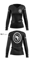 USAFRICOM Women's Long Sleeve V-neck Shirt - 130