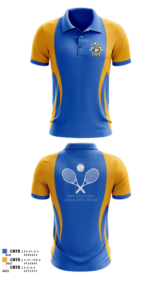Short Sleeve Performance Polo, High Tech High - Chula Vista Tennis, Tennis, Teamtime, Team time, sublimation, custom sports apparel, team uniforms, spirit wear, spiritwear, sports uniforms, custom shirts, team store, custom team store, fundraiser sports, apparel fundraiser